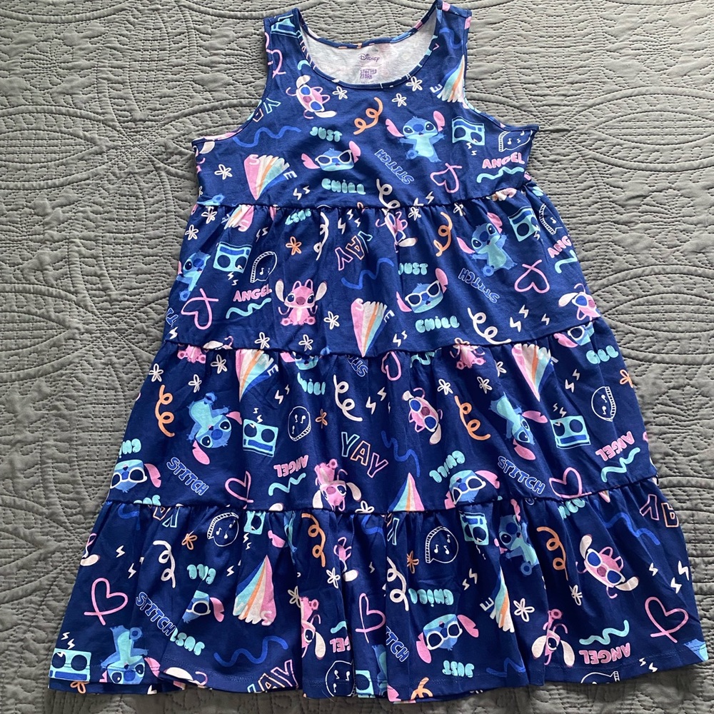 Disney Spotted Zebra Girls size XXL (14/16) Tiered Stitch Dress NWOT
